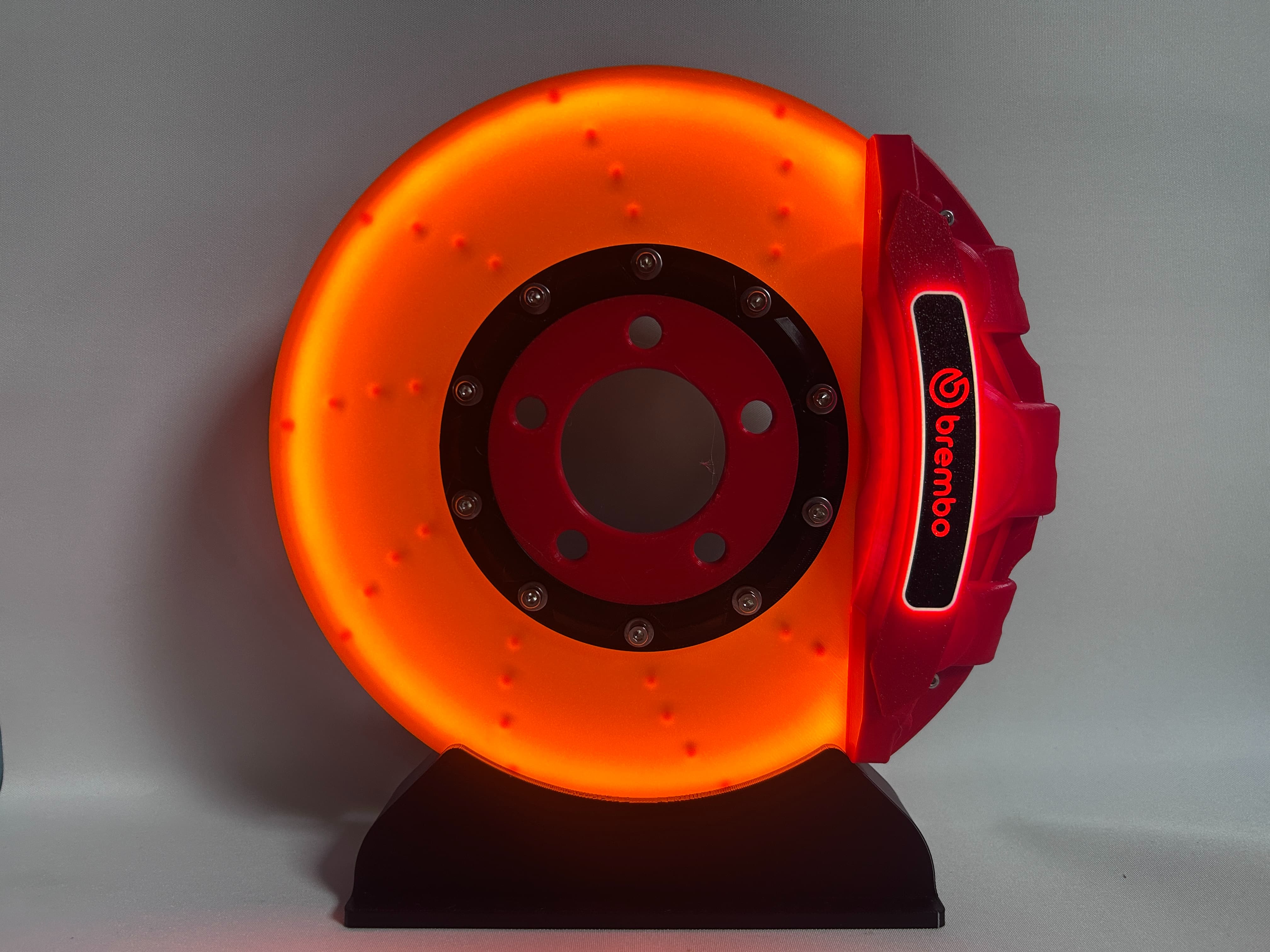 thumbnail for DIY brake disc ambient lights Brembo brake calipers LED creative light box ornaments Internet celebrity ambient lights