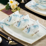 Керамическая фарфоровая посуда для домашнего использования, комплект, китайский стиль, защита от ожогов