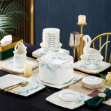 Керамическая фарфоровая посуда для домашнего использования, комплект, китайский стиль, защита от ожогов