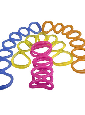 硅胶拉力绳TPR拉力器高弹力柔韧拉力带7孔拉绳瑜伽健美维密果冻带