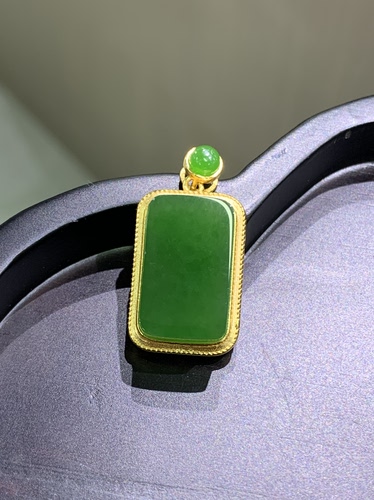 和田玉碧玉无事牌