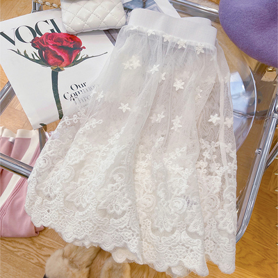 叠穿内搭遮屁股半身短裙