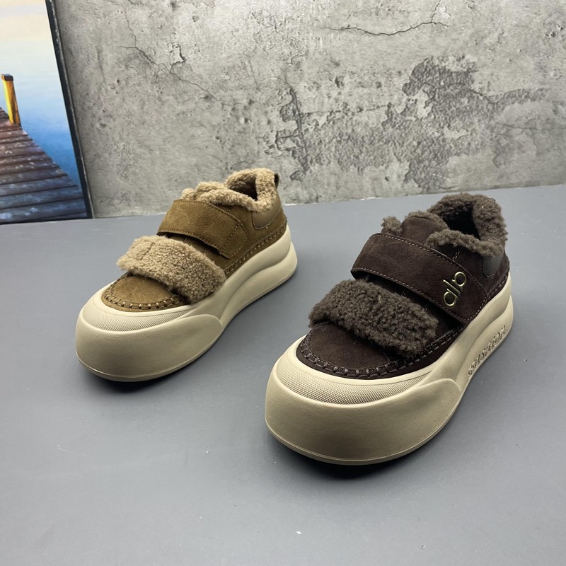 撤柜断码2025秋冬季新款真皮魔术贴厚底深口低帮加绒复古女棉鞋,女鞋,休闲板鞋,淘宝优惠券,粉丝福利购,淘宝优惠卷