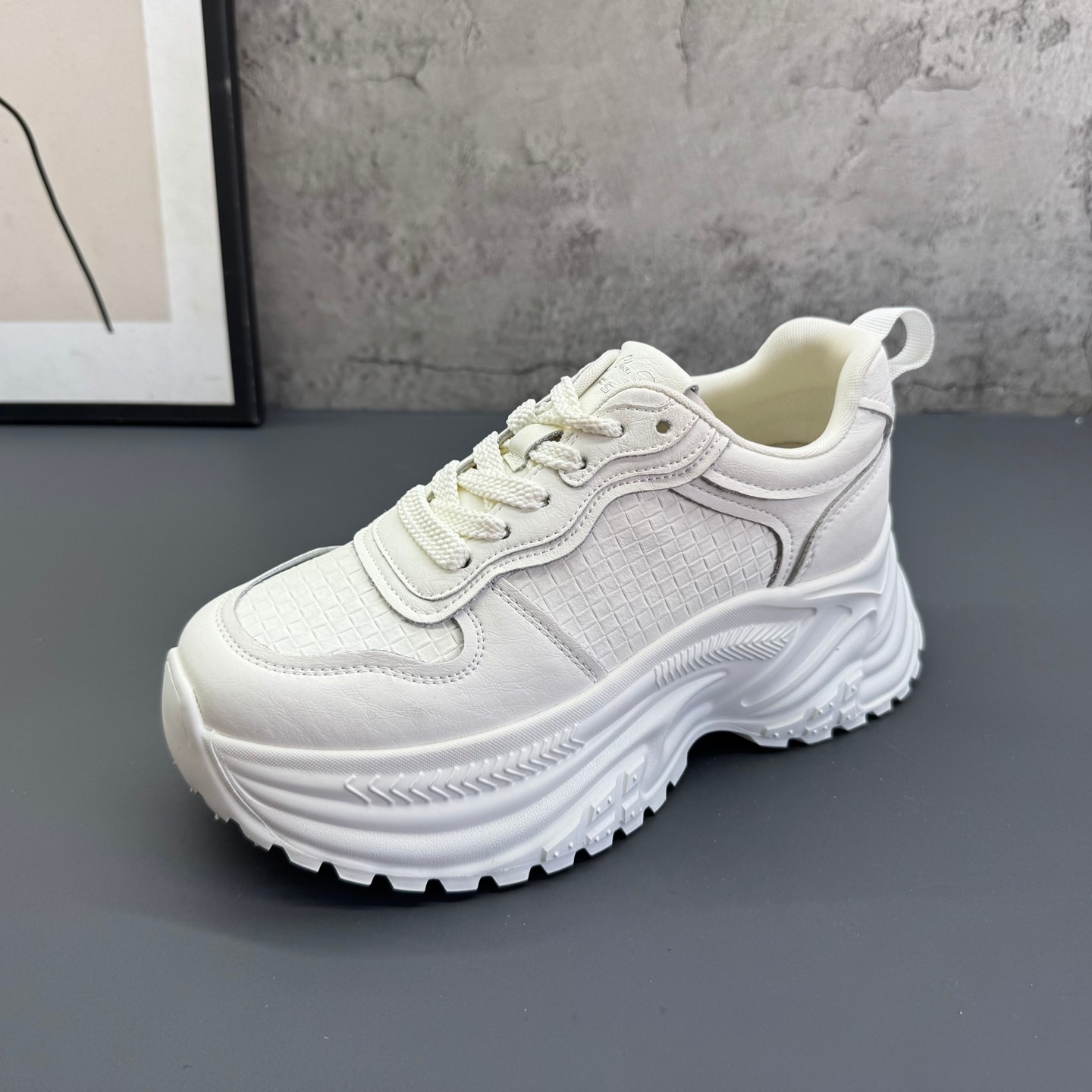 2026春季新款撤柜断码真皮厚底小个子增高时尚百搭运动老爹鞋女鞋,女鞋,时尚休闲鞋,淘宝优惠券,粉丝福利购,淘宝优惠卷