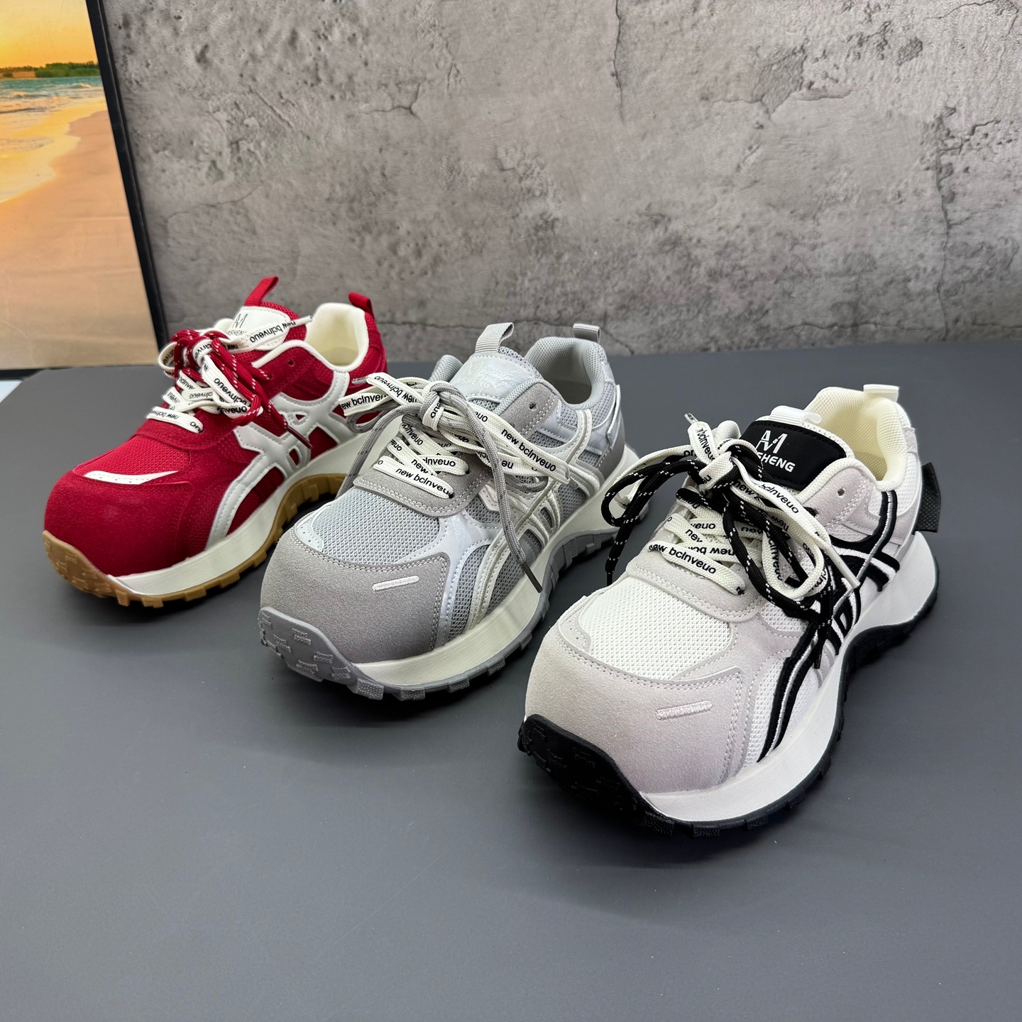 2026春季新款撤柜断码圆头系带厚底韩版透气爆款德训鞋运动女鞋,女鞋,时尚休闲鞋,淘宝优惠券,粉丝福利购,淘宝优惠卷