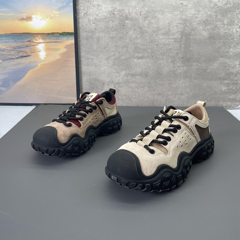 真皮超火丑萌轮胎底透气老爹鞋女网面2024新款休闲风牛皮运动鞋子,女鞋,时尚休闲鞋,淘宝优惠券,粉丝福利购,淘宝优惠卷