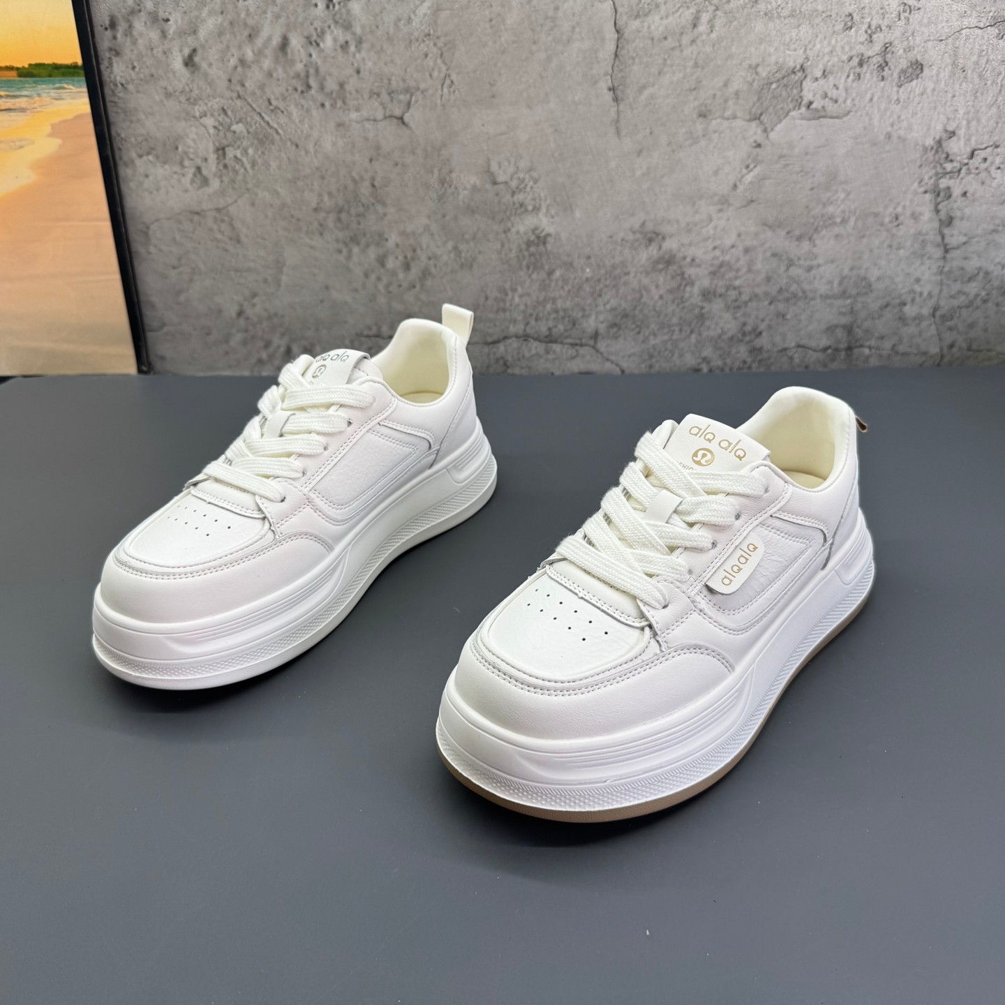 2026春季新款撤柜断码网红爆款时尚厚底韩版小白鞋深口板鞋女鞋,女鞋,休闲板鞋,淘宝优惠券,粉丝福利购,淘宝优惠卷