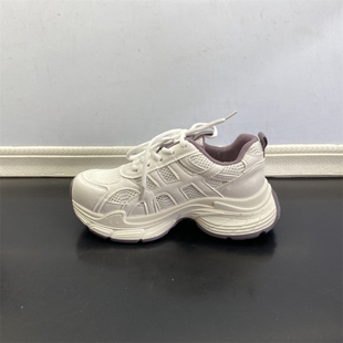 新款 女鞋 撤柜断码 网面透气运动老爹鞋 青年跑步厚底韩版 2026春季