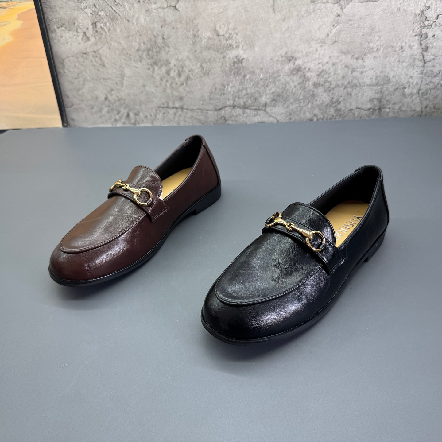 2026春季新款撤柜断码真皮金属扣软底复古乐福鞋英伦百搭女单鞋,女鞋,乐福鞋（豆豆鞋）,淘宝优惠券,粉丝福利购,淘宝优惠卷