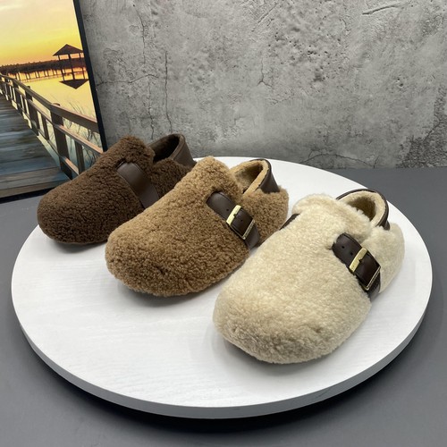 2025秋冬季新款撤柜断码圆头套脚勃肯鞋轻便内增高保暖毛毛鞋女鞋