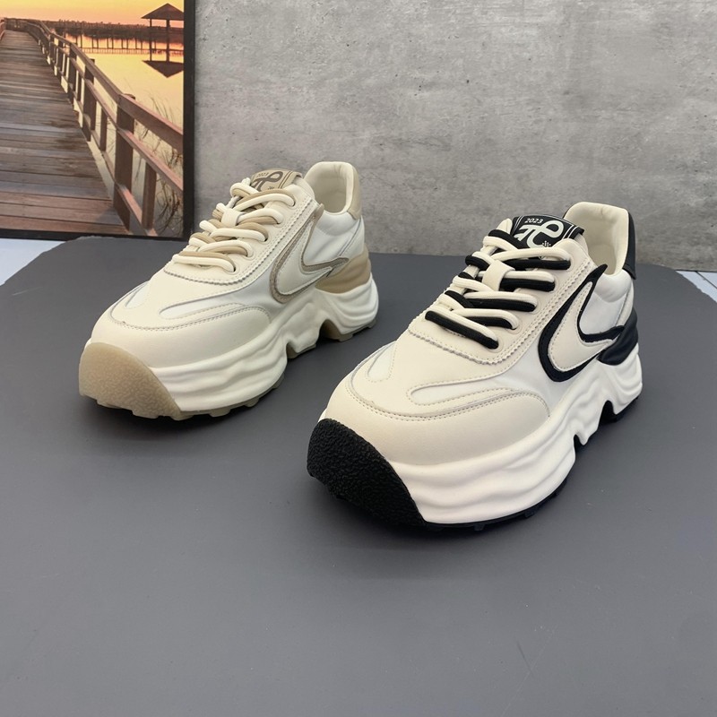 商场撤柜断码2023春季新款真皮松糕底时尚百搭运动鞋跑步鞋潮女鞋,女鞋,时尚休闲鞋,淘宝优惠券,粉丝福利购,淘宝优惠卷