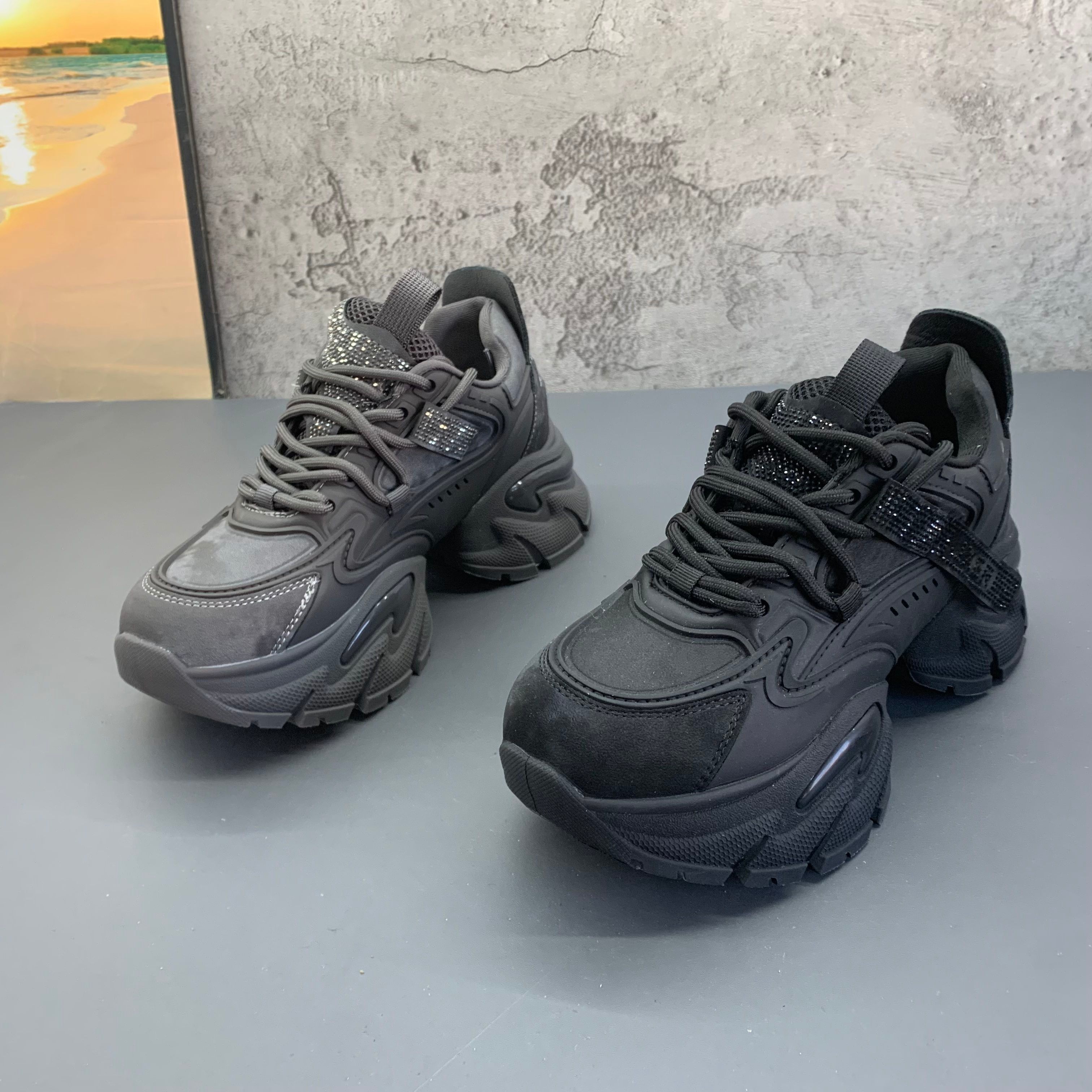 2025秋季新款撤柜断码真皮厚底耐磨青年潮流爆款休闲运动老爹鞋女,女鞋,时尚休闲鞋,淘宝优惠券,粉丝福利购,淘宝优惠卷