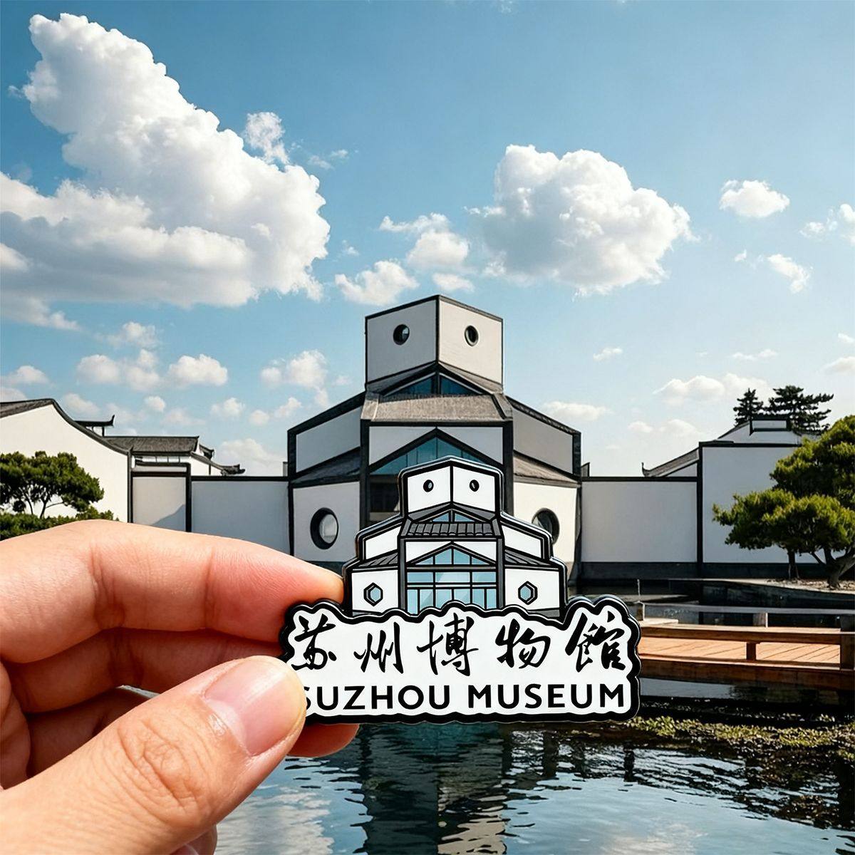 苏州博物馆高颜值文创金属磁吸冰箱贴地标文化精致纪念品伴手礼物,节庆用品/礼品,文化创意冰箱贴,淘宝优惠券,粉丝福利购,淘宝优惠卷