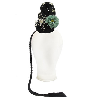 新款古典舞蹈醉清波独舞艺考头饰中国风舞蹈扇子舞演出发饰可藏发