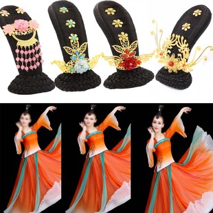 古装演出飞天造型假发大唐古韵古代假发丽人行发髻古装头饰假发