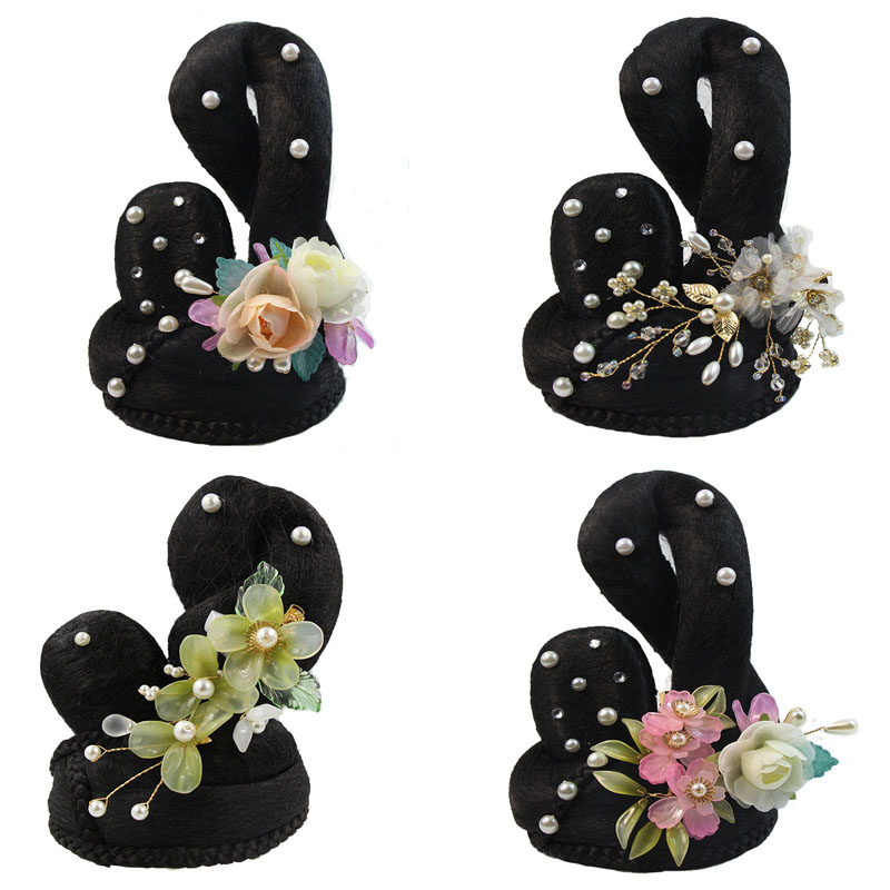 古装儿童古典舞民族舞汉服假发