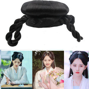 新白娘子传奇鞠婧祎白素贞同款COS假发发包汉服古装造型发包发髮