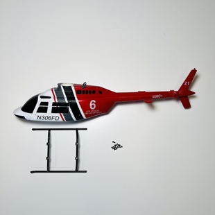 Z1直升机Bell206配件塑胶五金配件