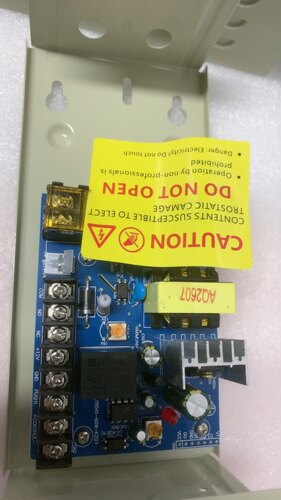 门禁电源12v5A\6A人脸机指纹延时12V-15V可调电压 楼宇可用海康