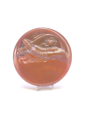 男女士吊坠巴西玛瑙卧佛挂件