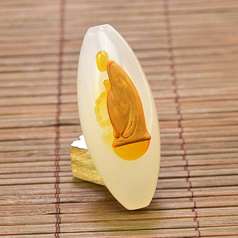天然玛瑙悟道佛俏色精品无相佛吊坠禅意男女士项链挂坠佛珠链挂件