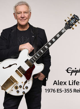 Epiphone易普锋Alex Lifeson爵士1976 ES-355 Reissue摇滚电吉他