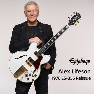 Epiphone易普锋Alex Lifeson爵士1976 ES-355 Reissue摇滚电吉他