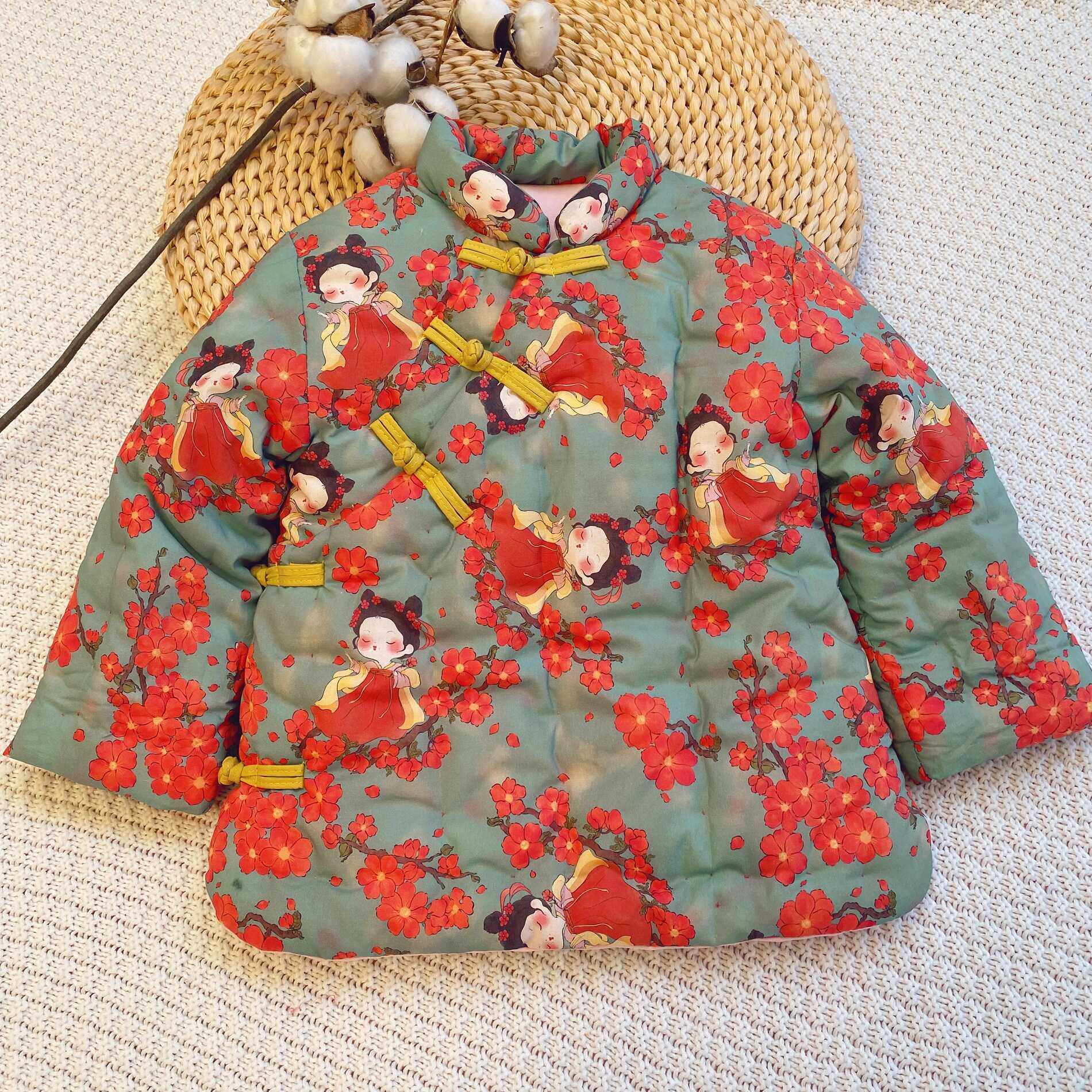 儿童手工棉花棉衣宝宝冬季加厚保暖外套复古女童唐装中国风拜年服,童装/婴儿装/亲子装,棉袄/棉服,淘宝优惠券,粉丝福利购,淘宝优惠卷