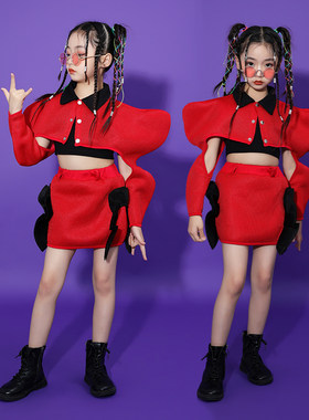 女童韩版爵士舞演出服