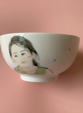 茶杯定制手绘茶杯饭碗