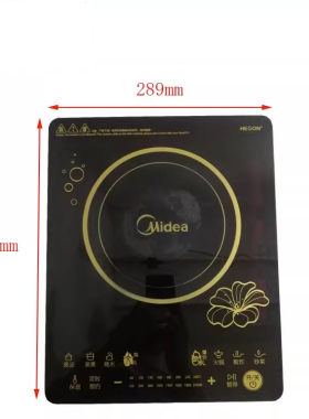 二手拆机面板美的电磁炉配件C21-RT2130/RT2131/RT2132黑晶面板