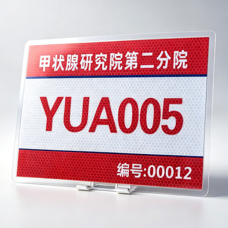 安装全反光通行证防水防晒停车证