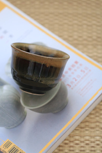 半闲甄选个人珍藏博物馆级慕古仿宋老钧瓷窑变天目系列限量普洱杯