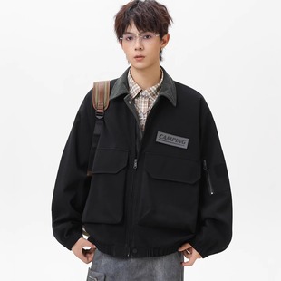美式工装夹克秋冬新款男士潮流高街潮牌复古宽松休闲外套