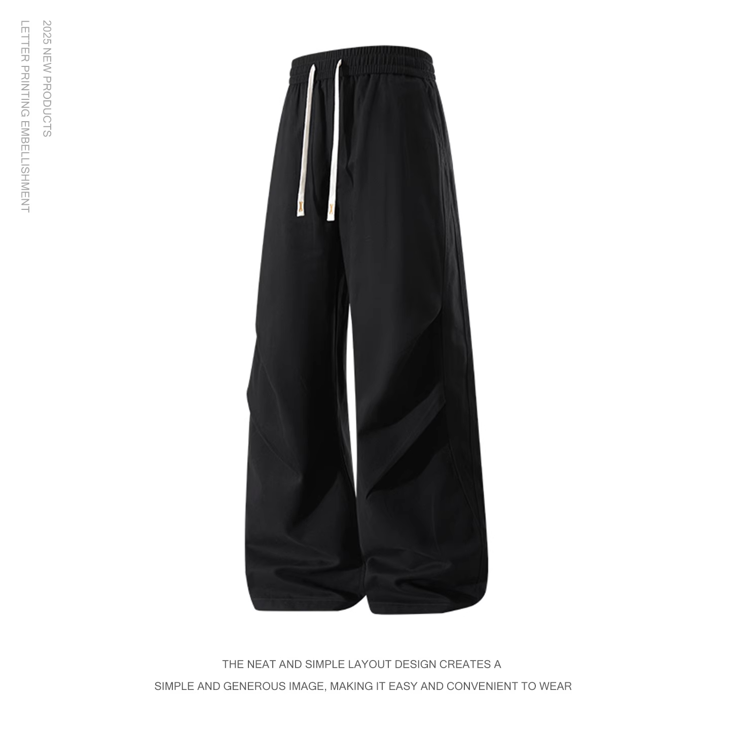 WOODSOON纯棉直筒休闲裤秋冬季户外运动潮流百搭男士工装宽松长裤