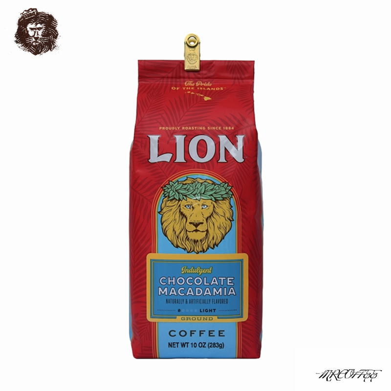 夏威夷进口lioncoffe狮王绝妙巧克力坚果咖啡粉（现货当日可发） 咖啡/麦片/冲饮 咖啡豆 原图主图