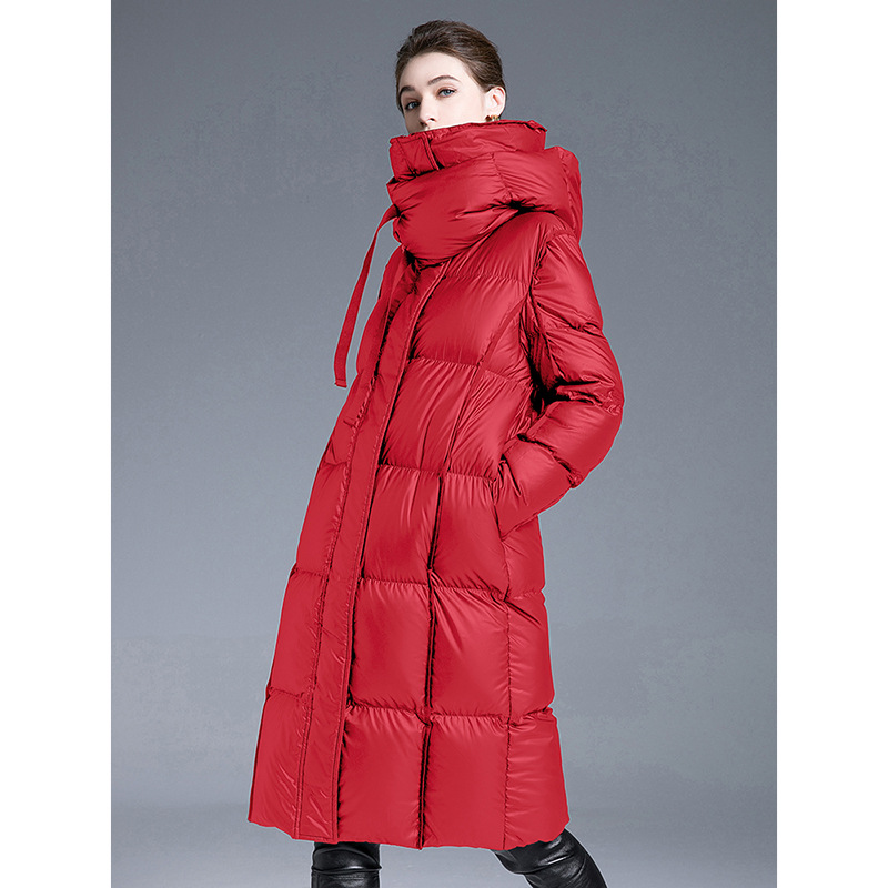 2025冬季新款大红色羽绒服结婚穿被子加厚羽绒服女加长款
