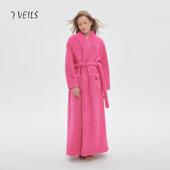 睡袍女冬季 加绒加厚睡衣超长款 到脚踝高级感浴袍外披珊瑚绒家居服