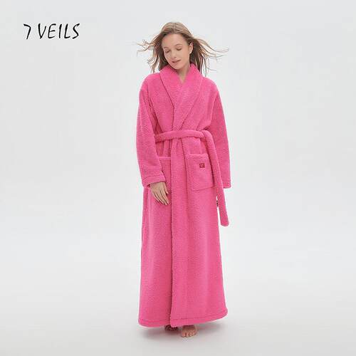 睡袍女超长款到脚踝加厚加绒睡衣