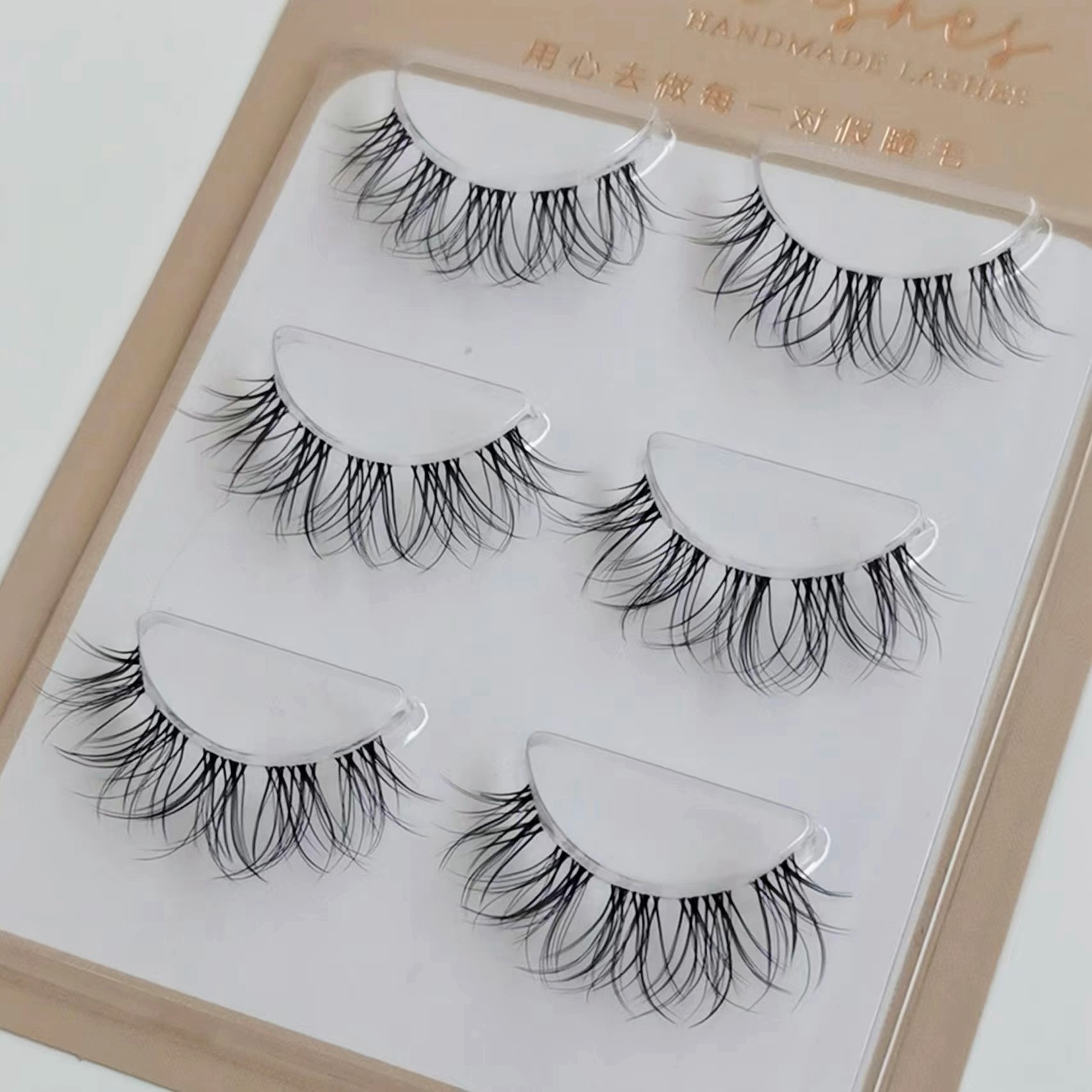 艾魔假睫毛透明梗造型cos大弯曲