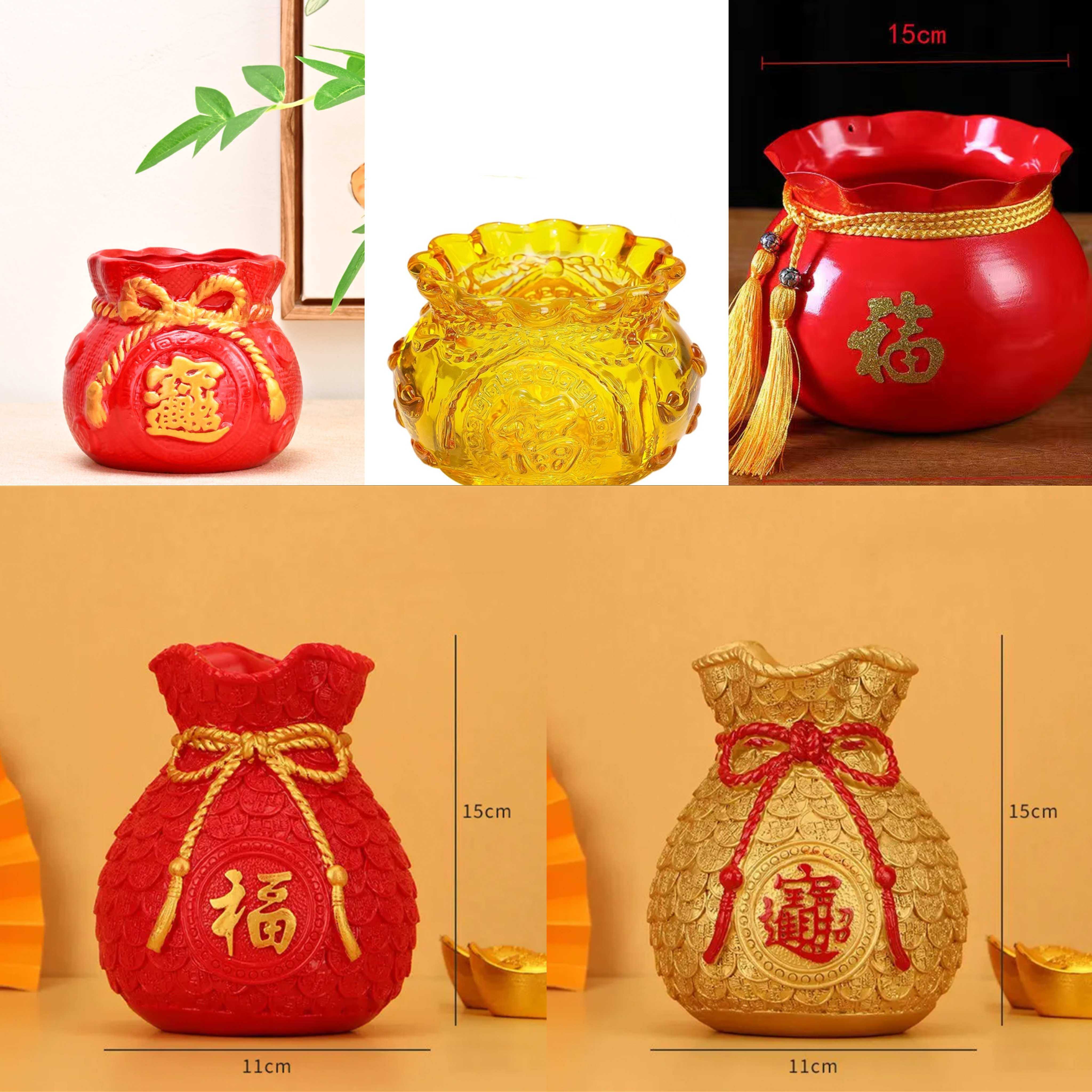 发财果同款花瓶 树脂工艺福袋钱袋花瓶麦穗 稻穗,家居饰品,花瓶,淘宝优惠券,粉丝福利购,淘宝优惠卷