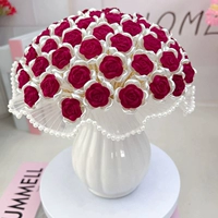 【66】 Velvet Roses-Wine Red+No Vase Make сами