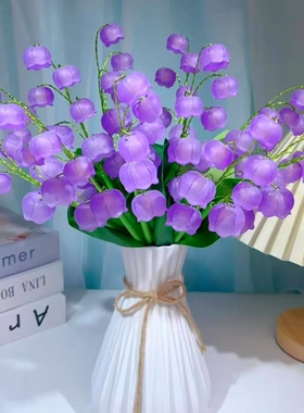 【送带绳防摔花瓶】手工diy磨砂香水铃兰花材料包制作新年摆件