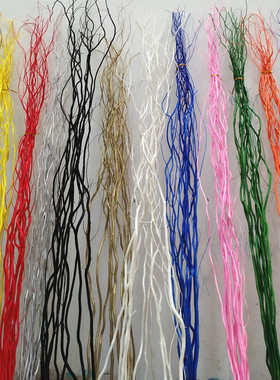 干花干枝龙柳米高度落地隔断橱窗装饰10枝价真树枝加工装饰1.4米