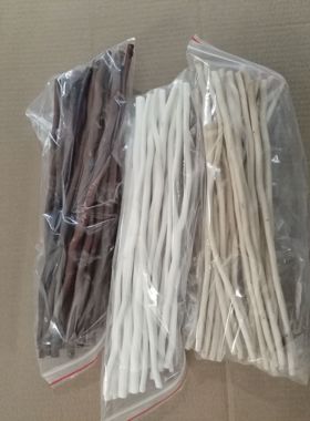 天然原色带皮干树枝真树枝骨感干支柳段树段DIY棍子白色木色咖啡