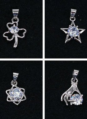 锆石小吊坠韩版夏季义乌摆地摊