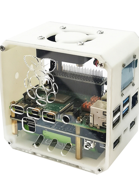 树莓派4B UPS不间断电源锂电池扩展板顶针边冲边放3D打印外壳套件