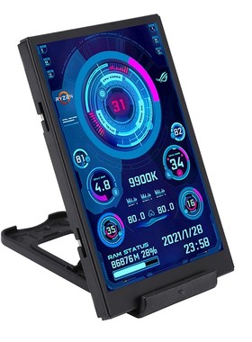 3.5寸电脑状态监控副屏IPS全视角60FPS 480*320USB-C机箱免AIDA64