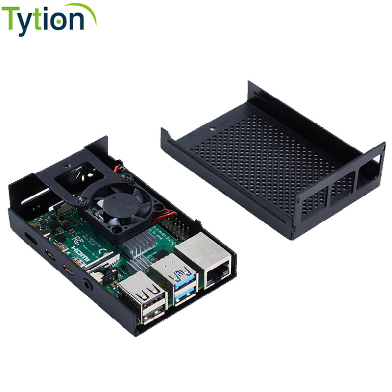 树莓派4代 Raspberry Pi 4B 开发板主板铝制机箱盒子保护壳带风扇,电子元器件市场,树莓派配件,淘宝优惠券,粉丝福利购,淘宝优惠卷