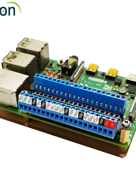 树莓派5 4B 3B迷你螺丝接线端子扩展板40P引脚引出送贴纸亚克力板